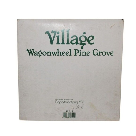 Dept  56 Wagonwheel Pine Grove Orig Box Village Accessories #52617 - Picture 8 of 8